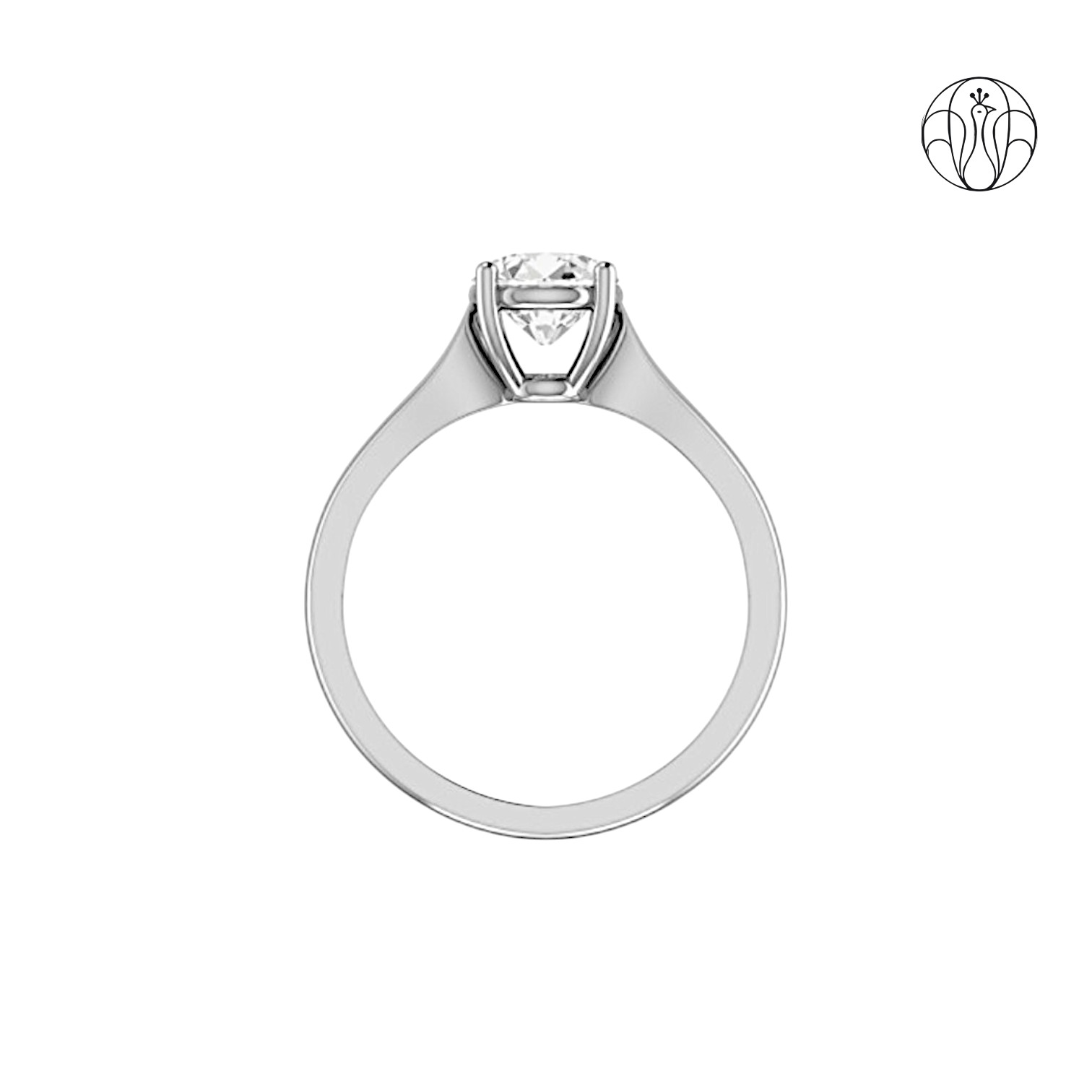 Edward Grace (CI Zaveri)- 0.016 CTW 21 PCS VS Clarity Lab Grown Round Diamond English White Gold Wedding Ring